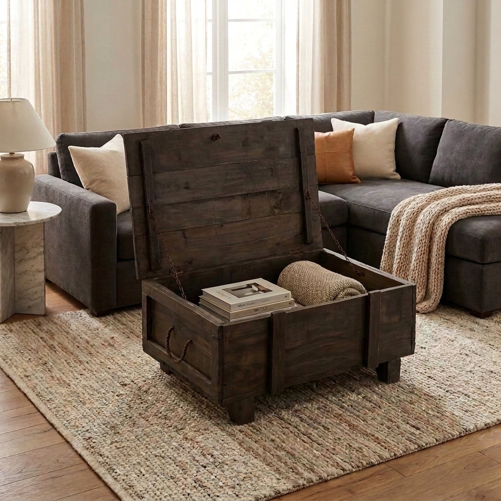 WS32 - Reclaimed Wood Army Storage Chest