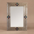 WS343 - Decorative Metal & Glass Accent Mirror 30_x21_