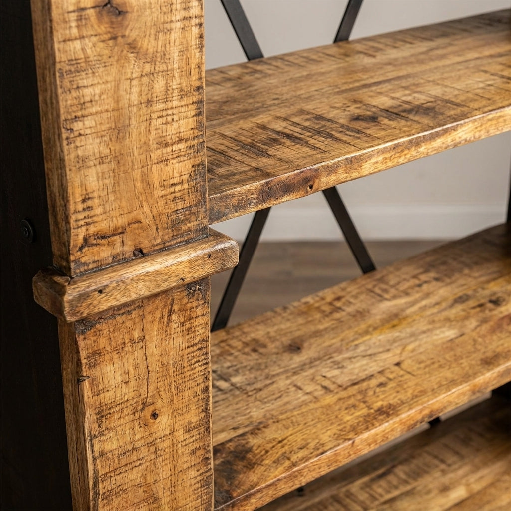 WS352 - Reclaimed Wood Iron Tall