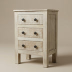 WS37NS - Solid Distressed Painted Night Stand