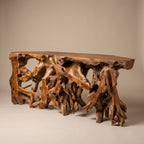 WS3N - Teak Root Console Table