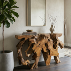 WS3N - Teak Root Console Table