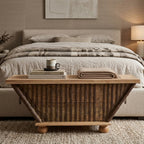 WS44 - Solid Wood Antique Panel Storage Chest / Coffee Table