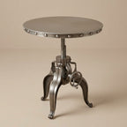 WS46 - Adjustable Height Cast Iron Side Table