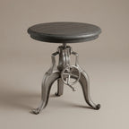 WS48 - Adjustable Crank Iron Base Side Table