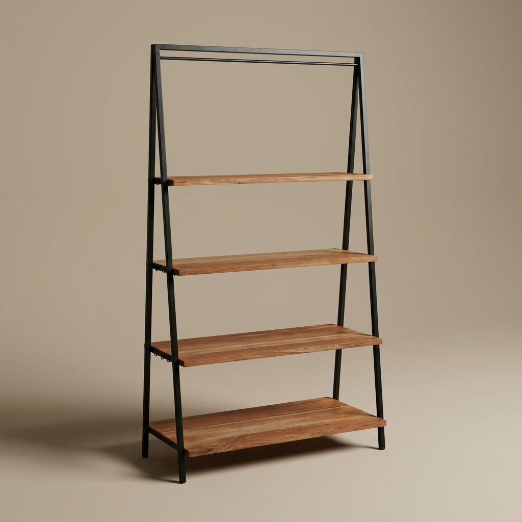 WS5010 - Solid Acacia on Metal Frame