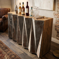 BC64 - Solid Wood Metal Fitted Front Bar / Counter