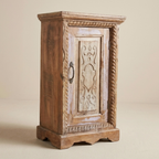 WS71NS - Reclaimed Wood Carved Antique Door