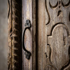 WS71NS - Reclaimed Wood Carved Antique Door