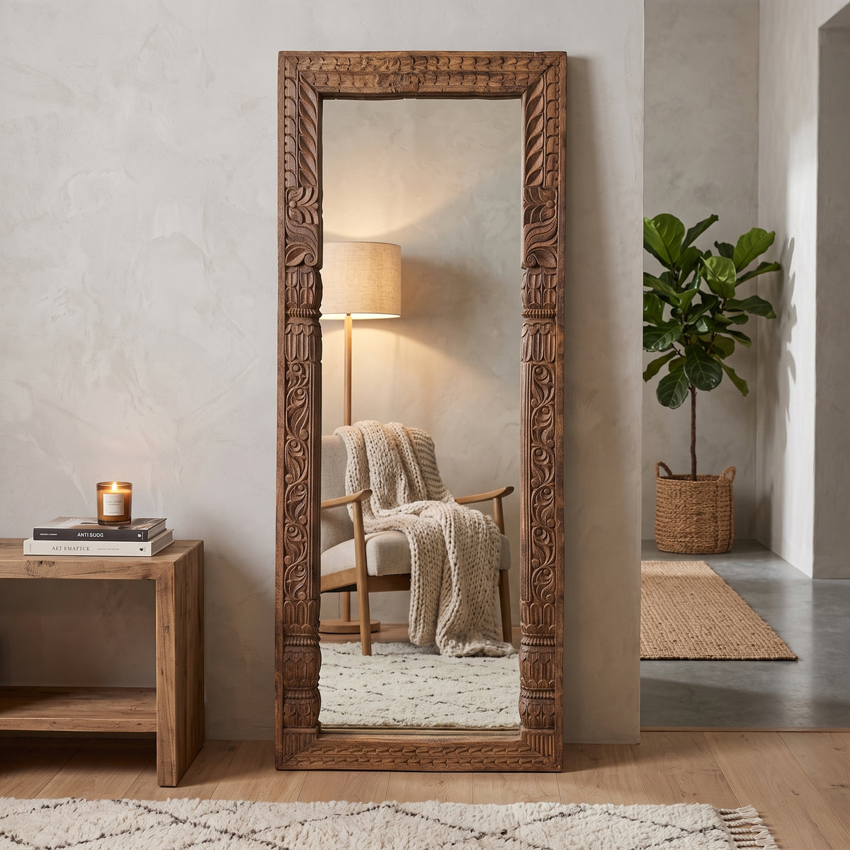 WS78 - Reclaimed Wood Mirror 70_x25_