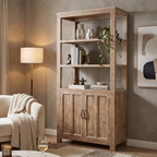 WS88 - 2 door Open Shelves Cabinet