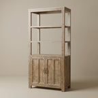 WS88 - 2 door Open Shelves Cabinet
