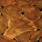 WS9 - Teak Root - Rounded Coffee Table