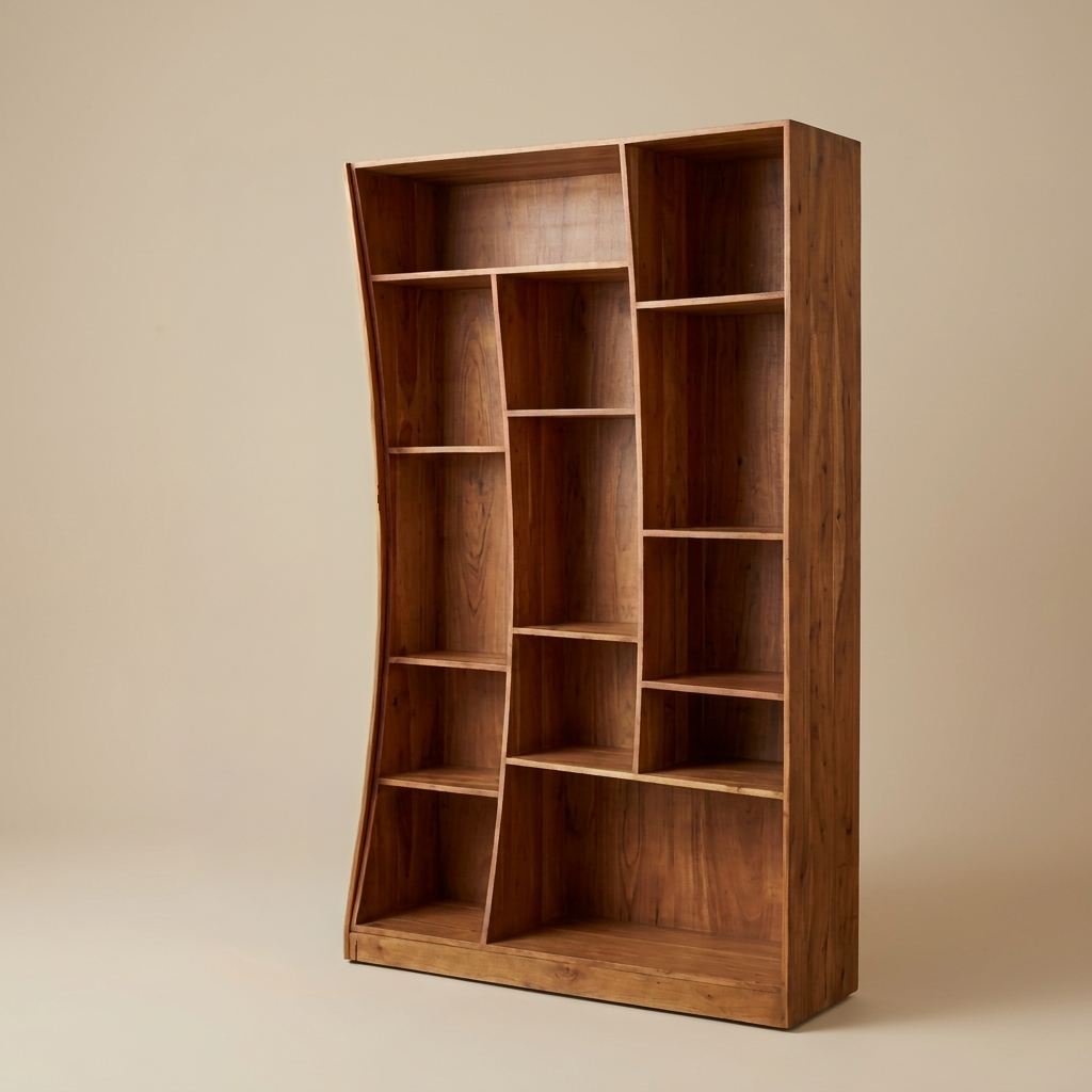 WS 99 - Solid Acacia Display Bookshelf