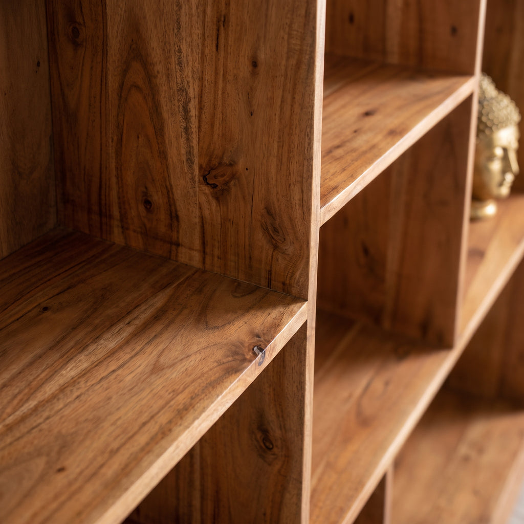 WS 99 - Solid Acacia Display Bookshelf