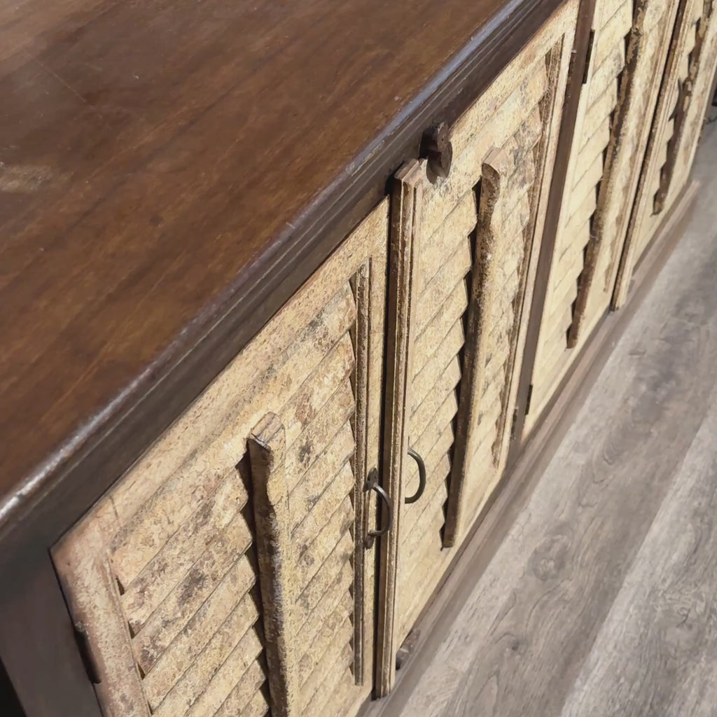 BS10 - Reclaimed Wood Shutter Style Buffet