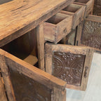 BS18- Solid Reclaimed Wood Antique Tile Buffet