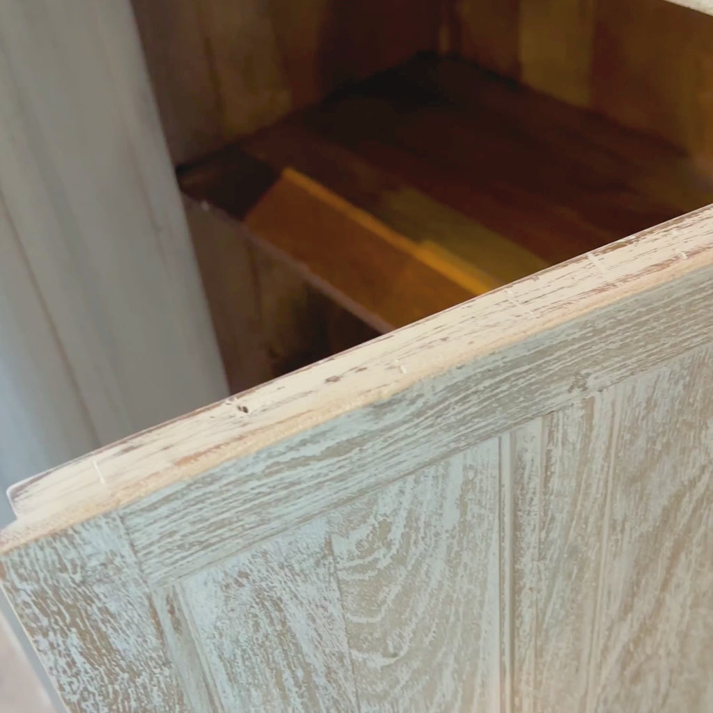BS04 - White Wash Solid Wood Buffet